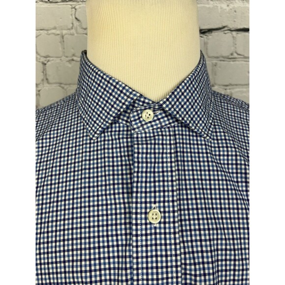 Polo Ralph Lauren Men XLT Long Sleeve Button Up Shirt Blue,White Tattersall - Picture 6 of 7